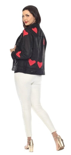 Veste en lin Tango Mango (cœurs rouges)