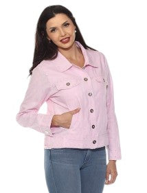 Veste en lin avec stud Tango Mango