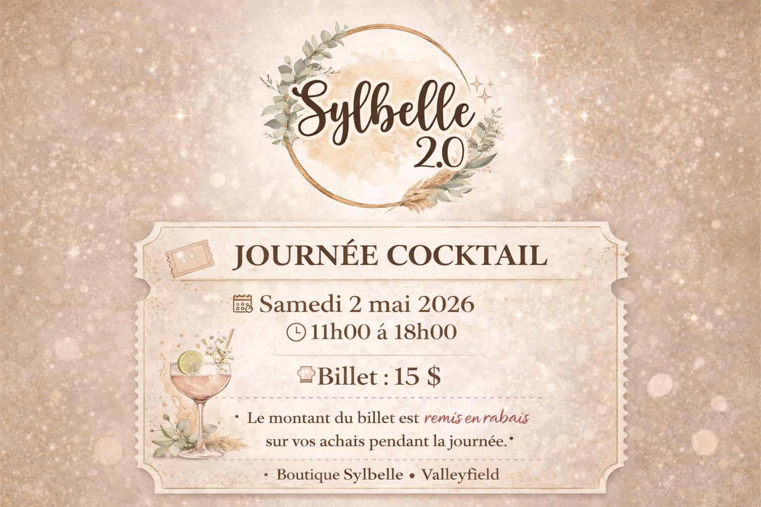 Billet Cocktail Sylbelle 2.0