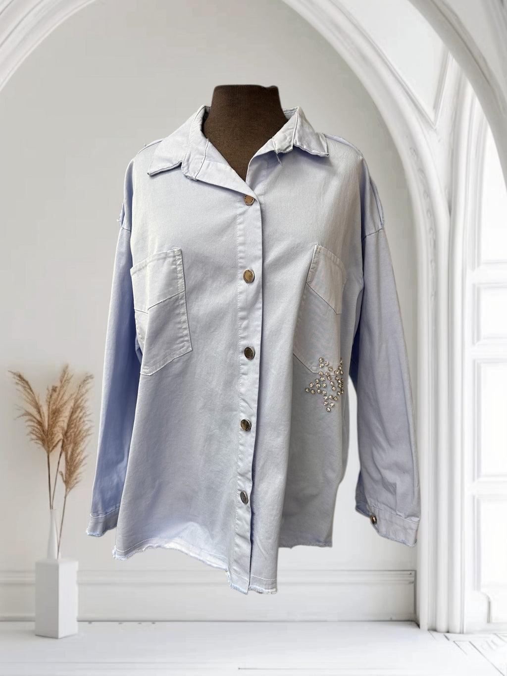 Veste en jeans de couleur