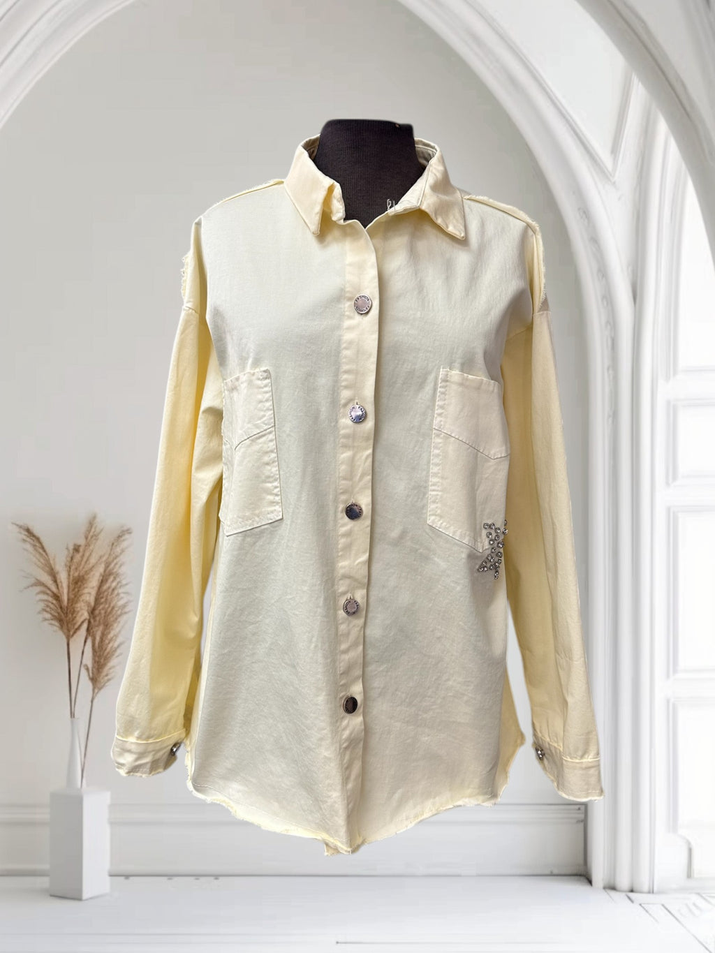 Veste en jeans de couleur
