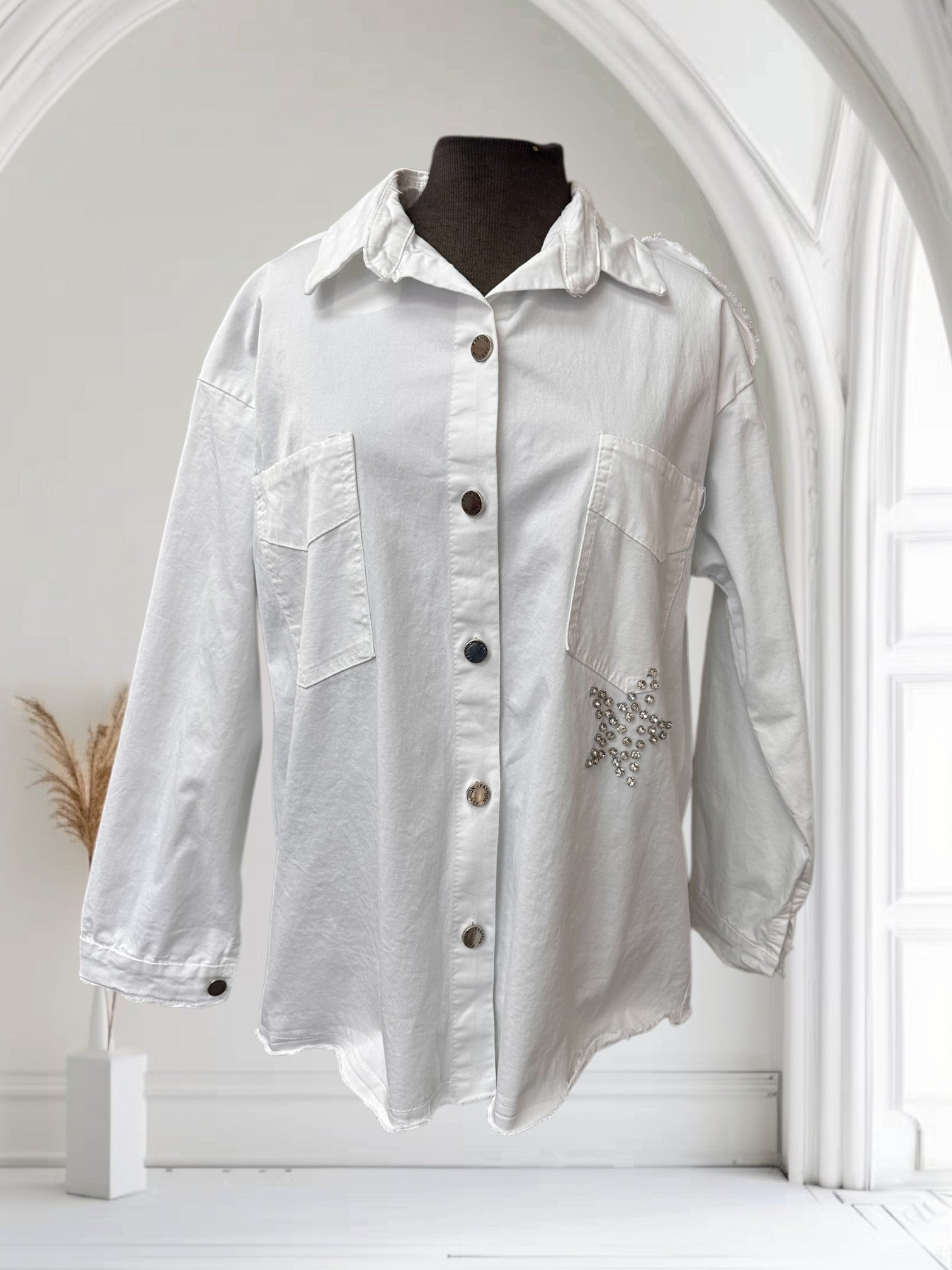 Veste en jeans de couleur