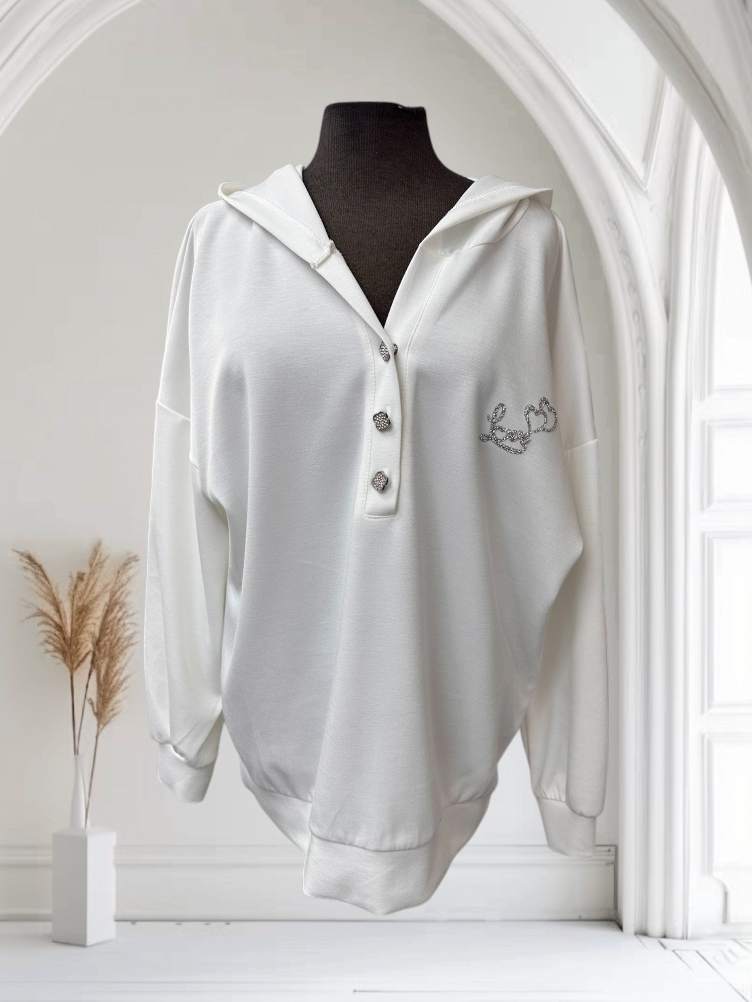 Chandail à capuchon (love brillant)