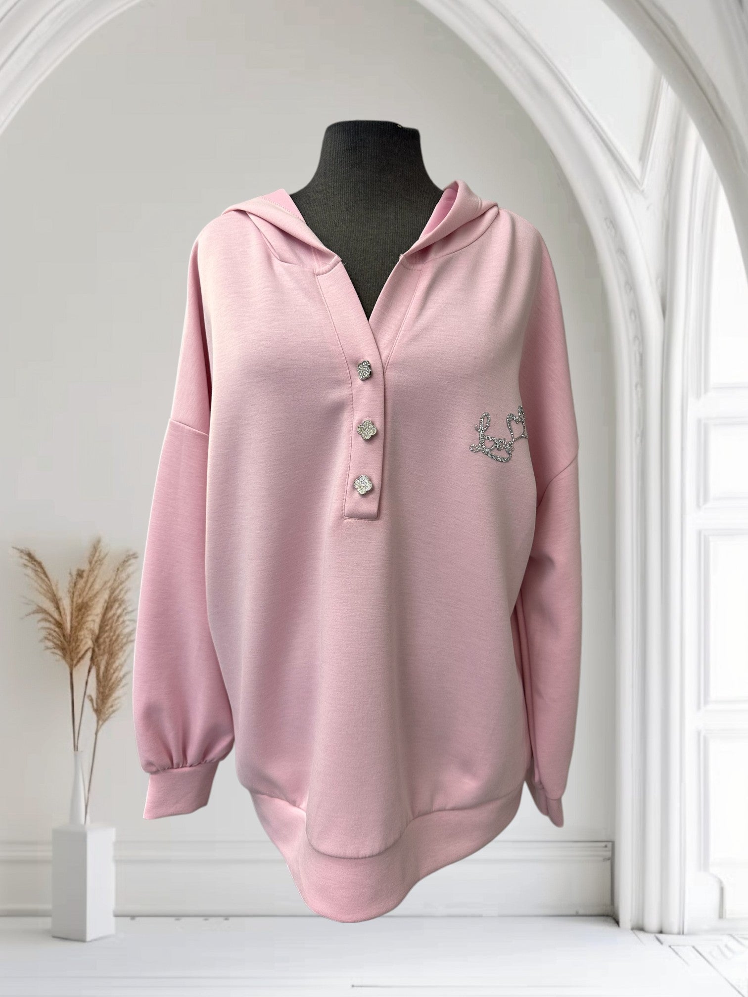 Chandail à capuchon (love brillant)