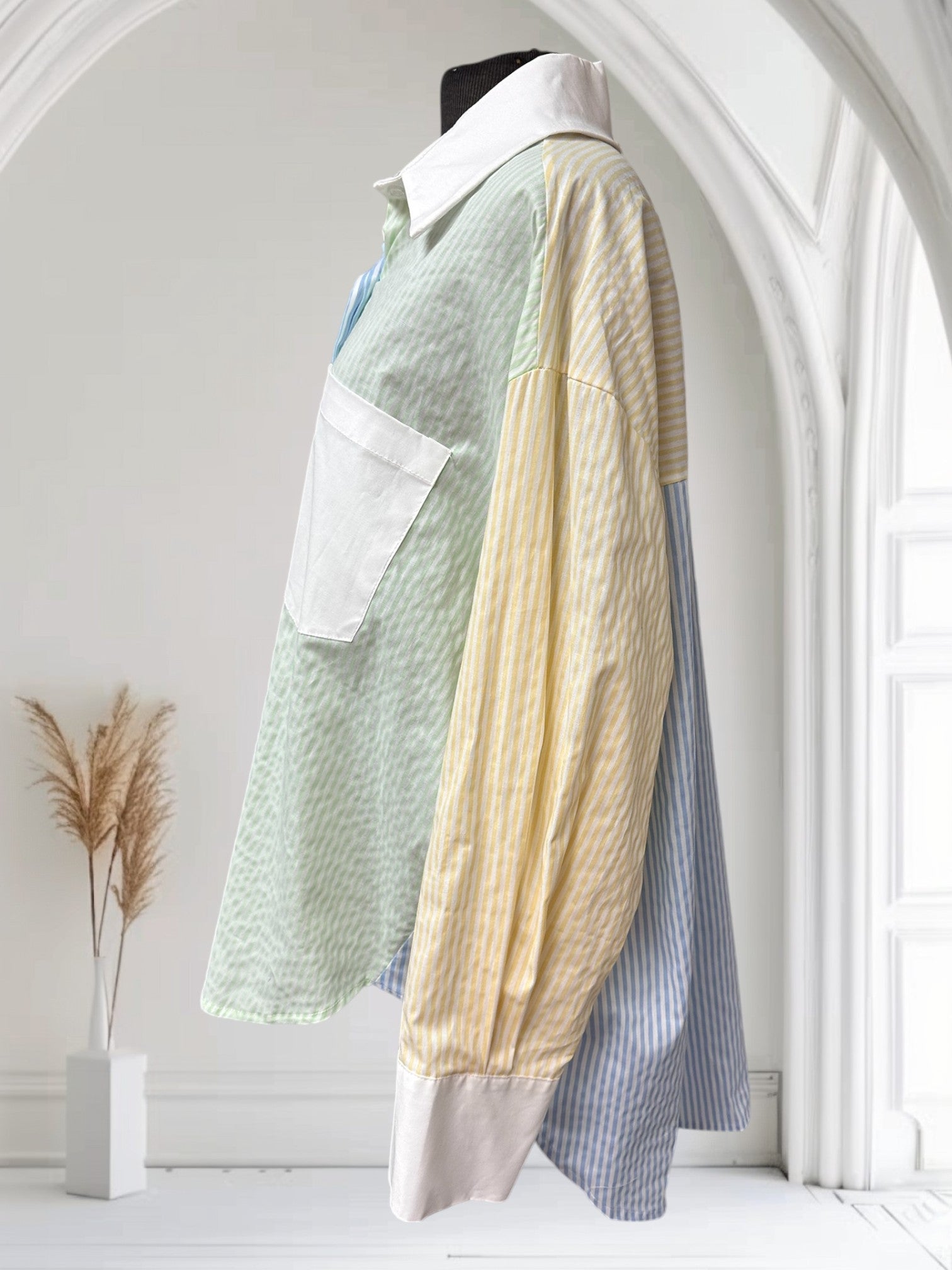 Blouse rayé multicolore