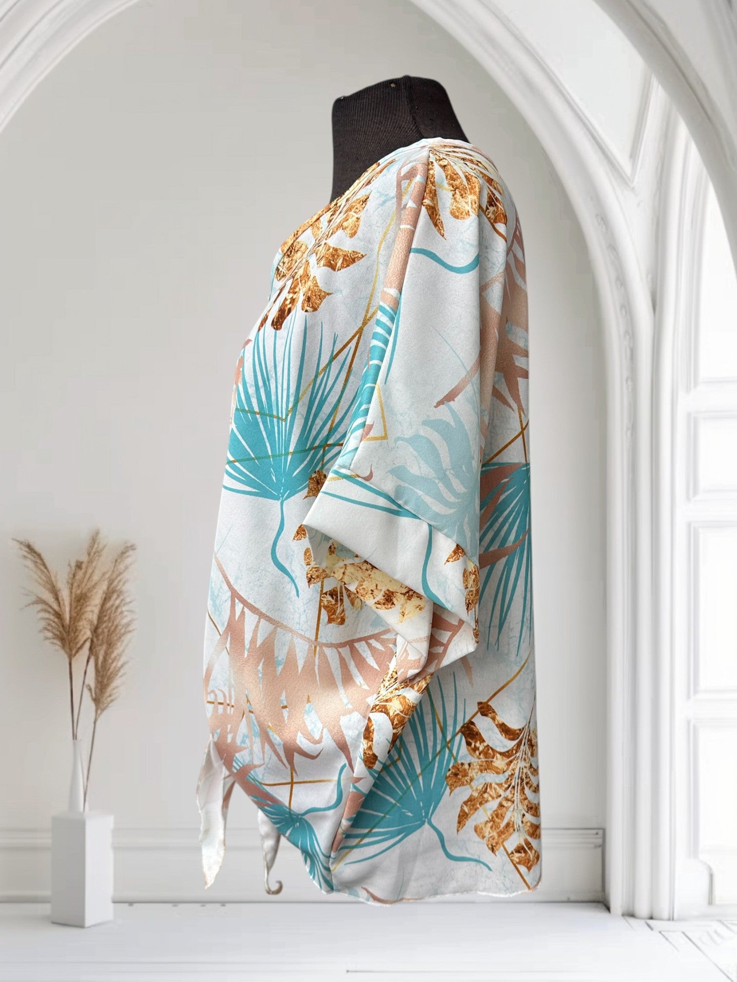 Blouse à motif de palmier