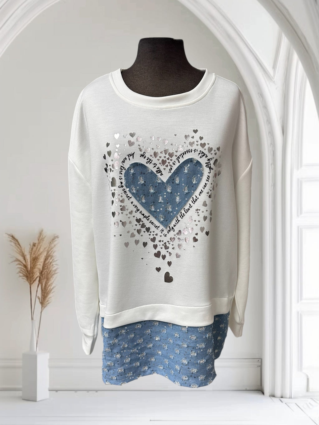 Chandail (cœur en jeans)