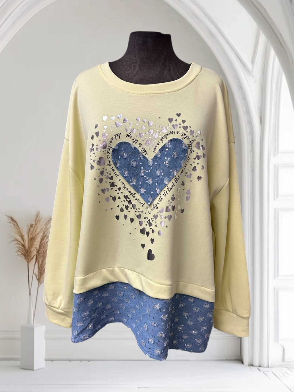 Chandail (cœur en jeans)