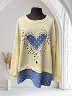 Chandail (cœur en jeans)