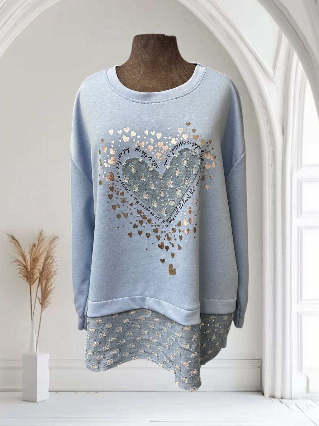 Chandail (cœur en jeans)