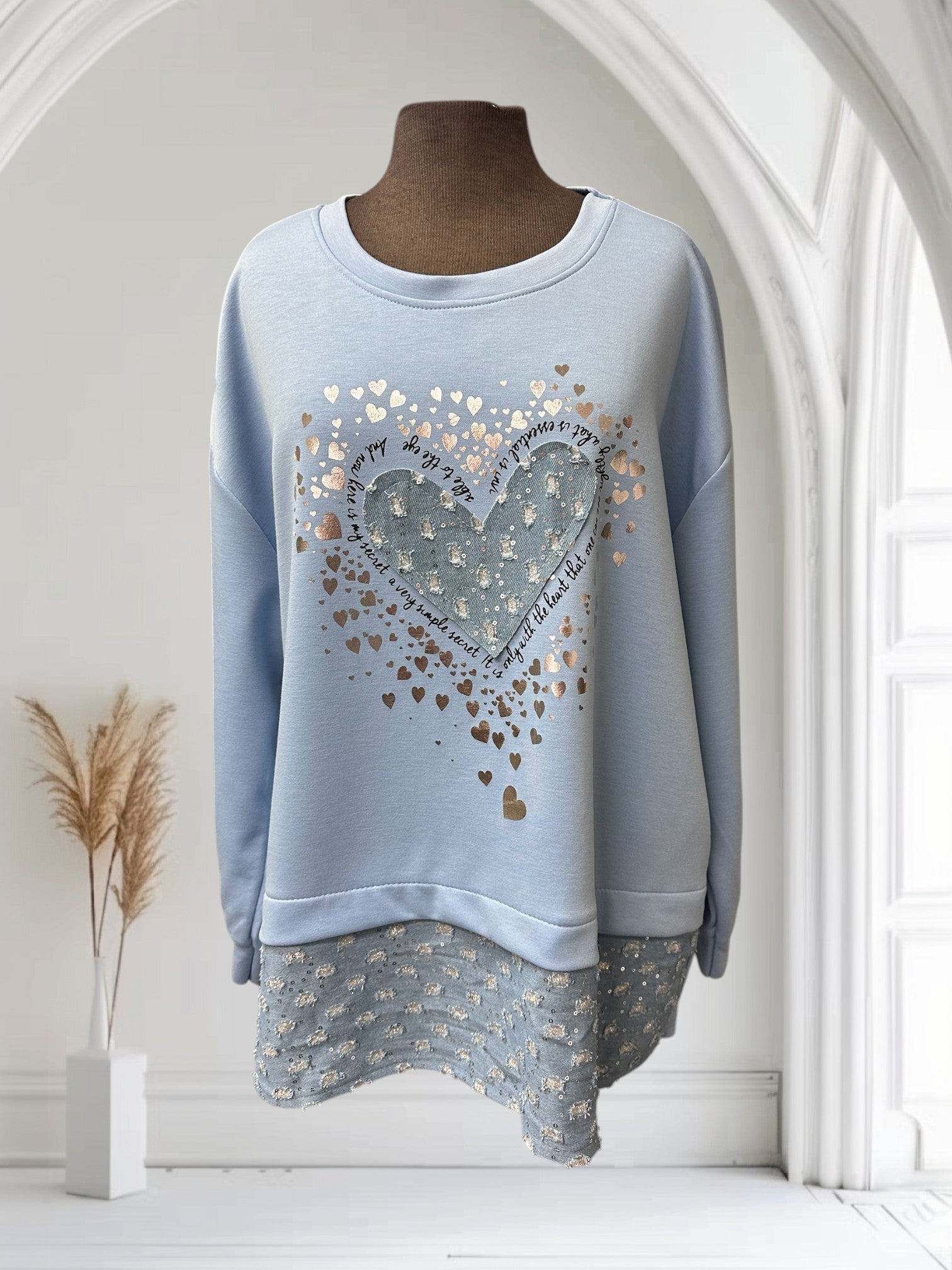 Chandail (cœur en jeans)