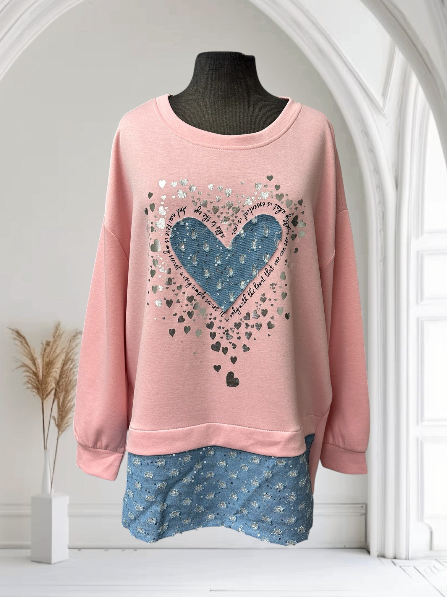 Chandail (cœur en jeans)