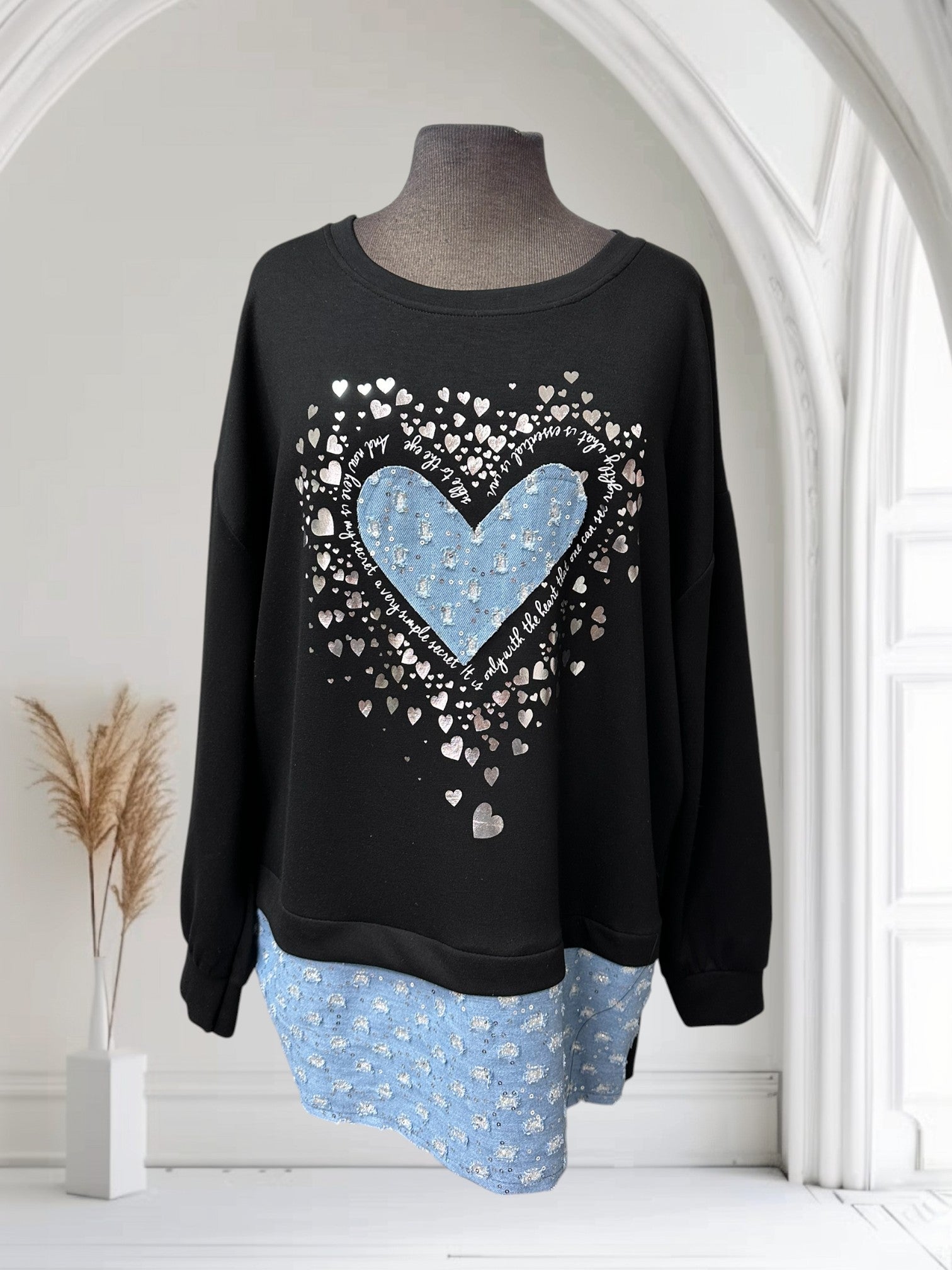 Chandail (cœur en jeans)