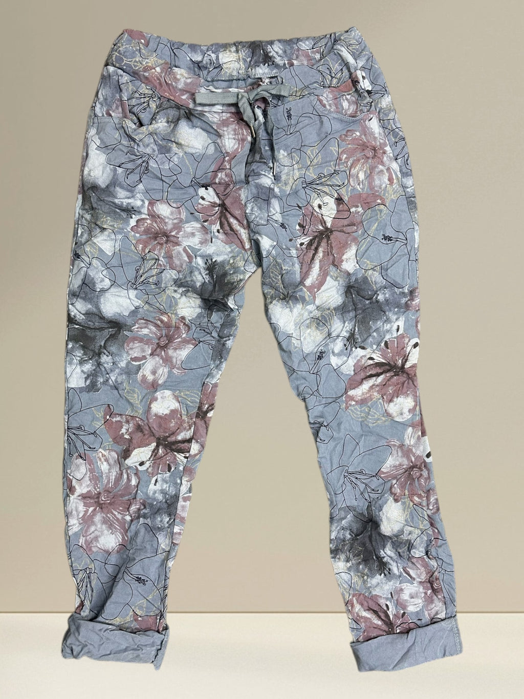Pantalon (Fleurs Lamées)