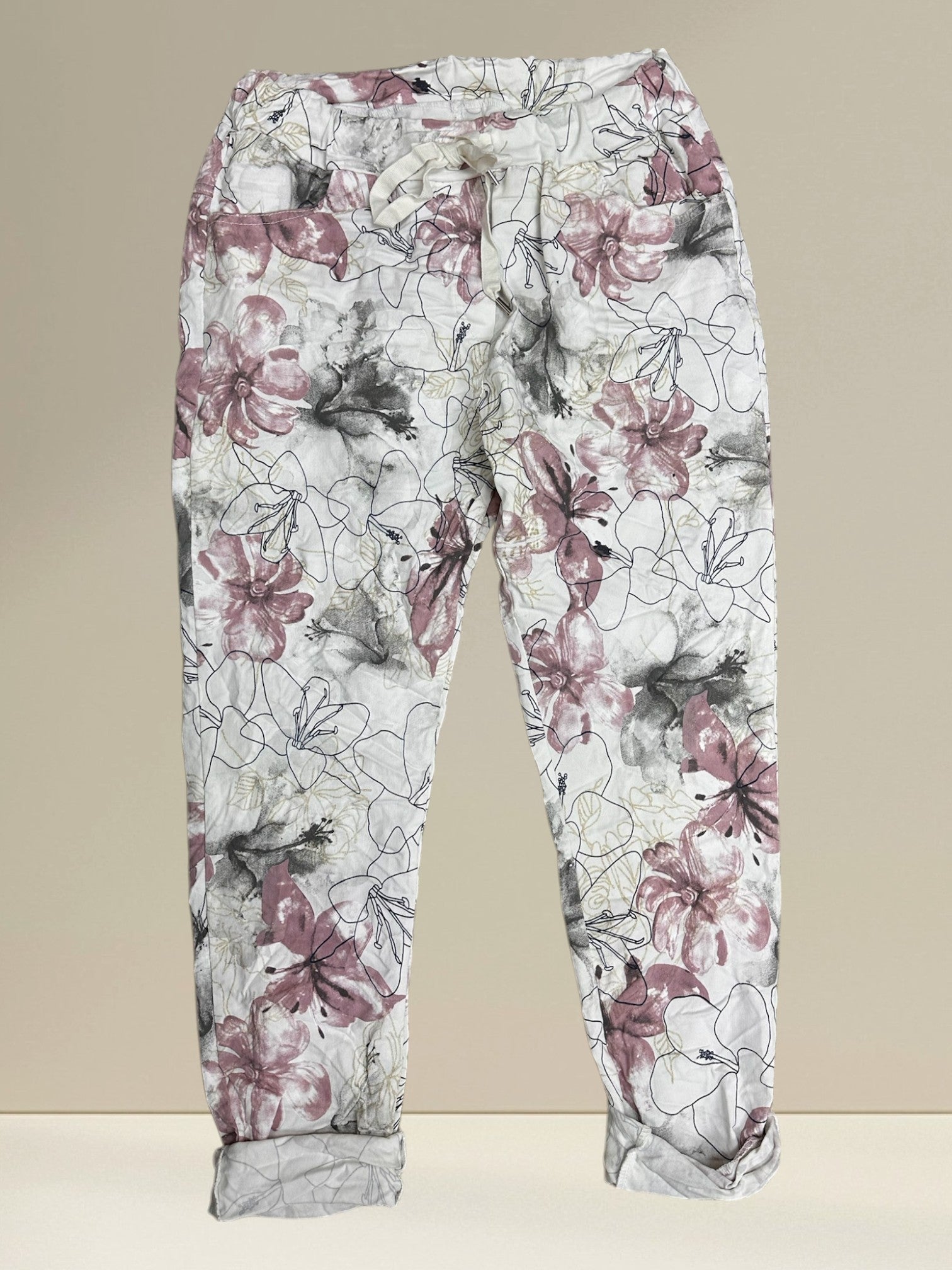 Pantalon (Fleurs Lamées)