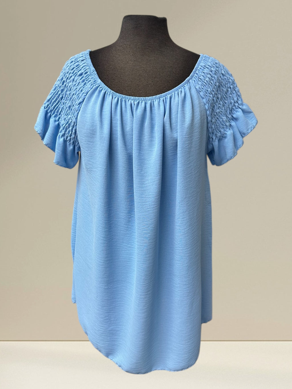 Blouse (manches courtes unies)