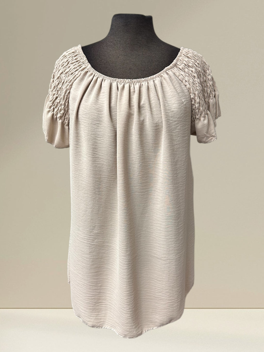 Blouse (manches courtes unies)