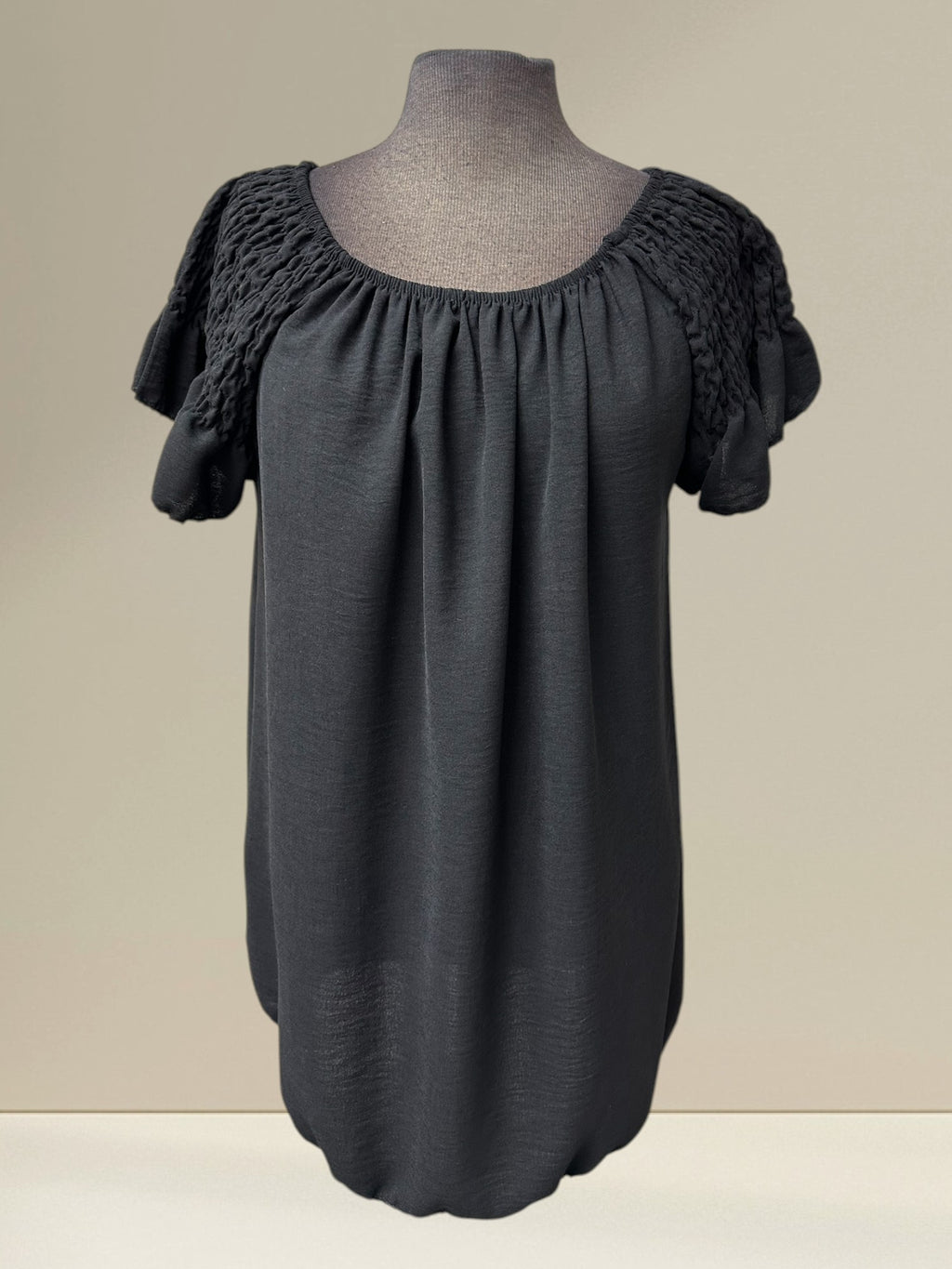 Blouse (manches courtes unies)