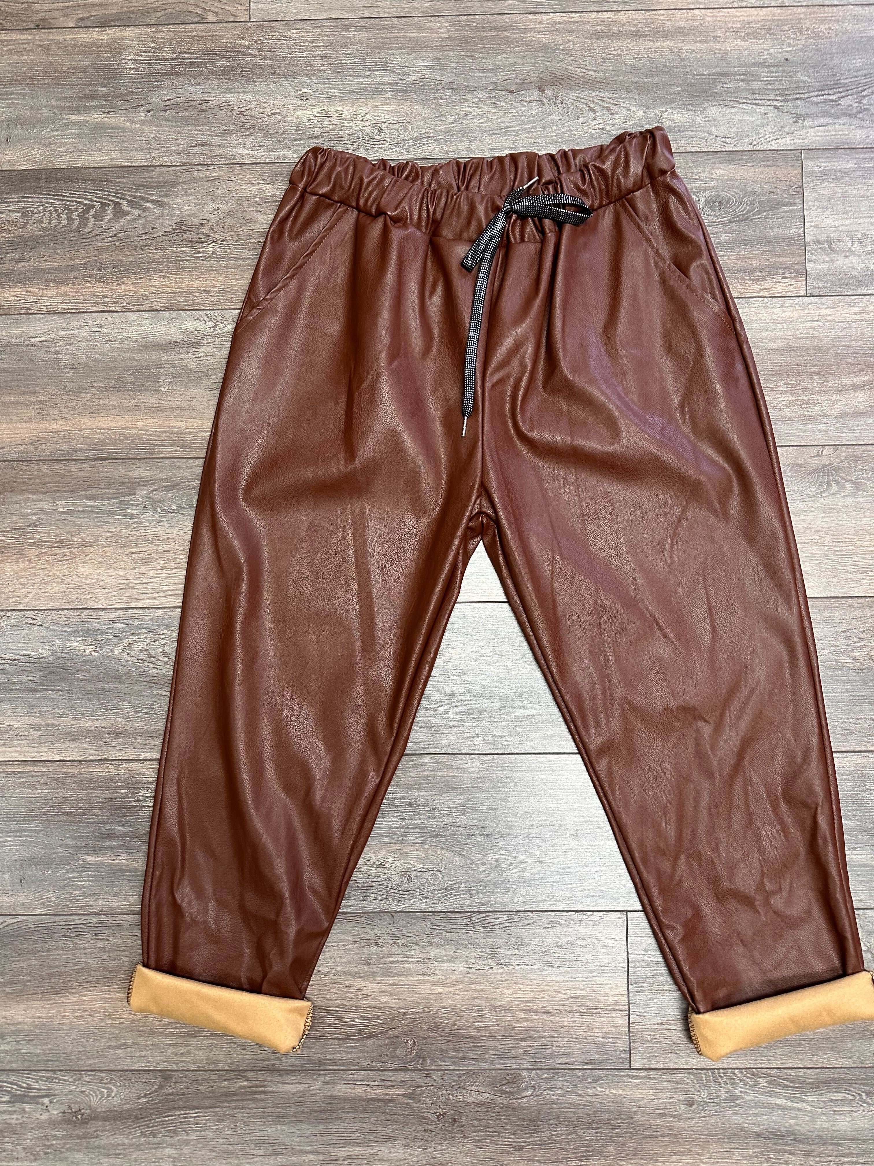 Nouveauté pantalon en cuir automne/hiver 2024-2025- BOUTIQUE SYLBELLE