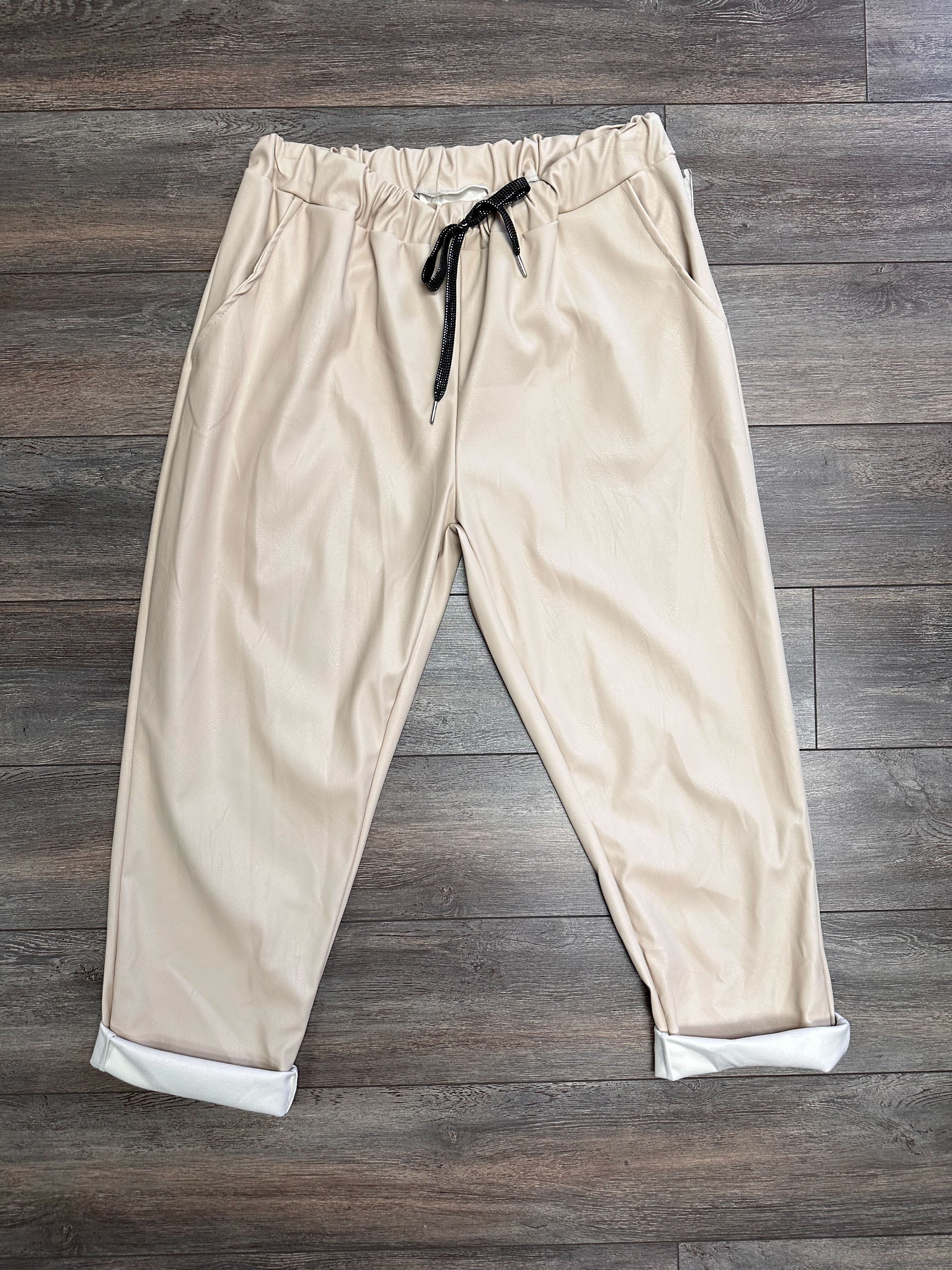 Nouveauté pantalon en cuir automne/hiver 2024-2025- BOUTIQUE SYLBELLE