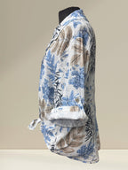Blouse (motif feuillage)