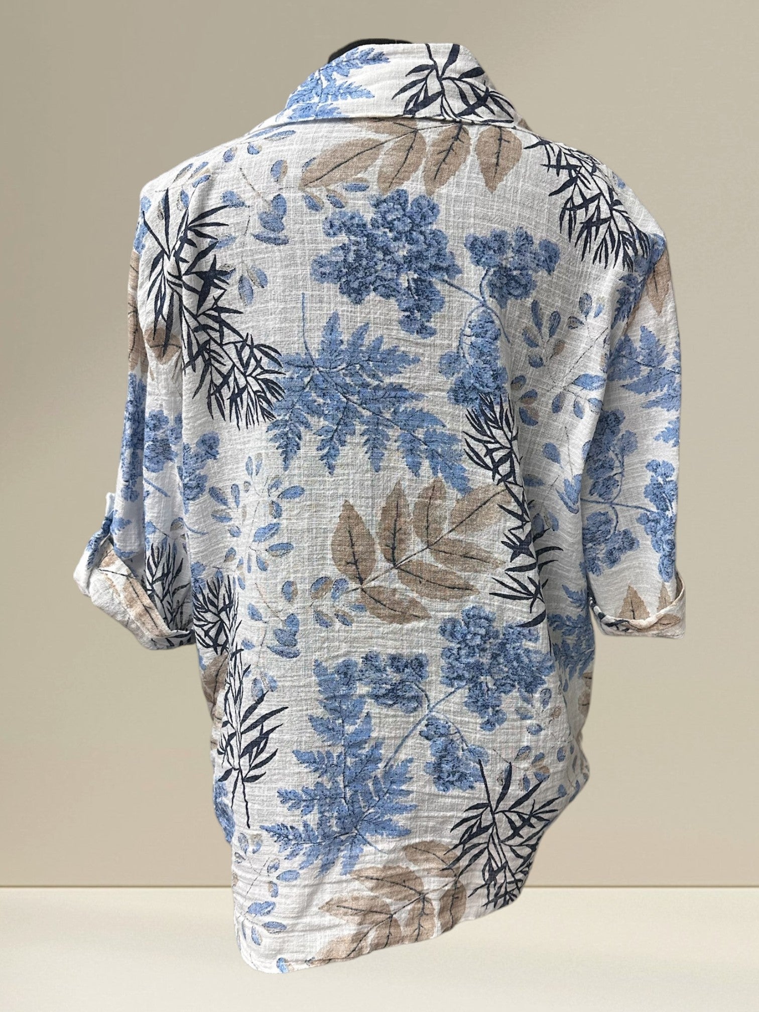 Blouse (motif feuillage)