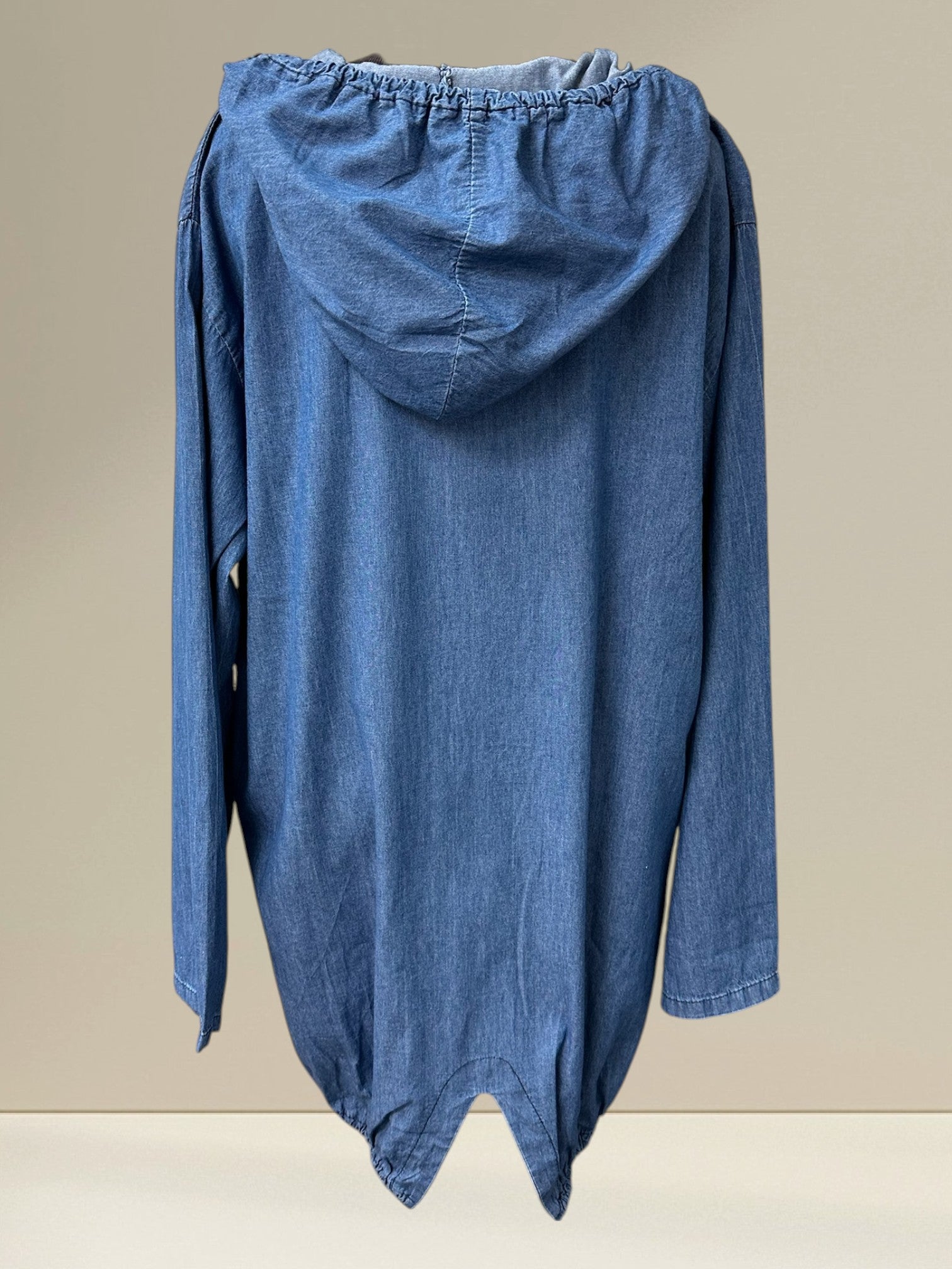 Veste de jeans à capuchon
