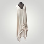 Robe Longue Sans Manches Asymétrique Pour Femme