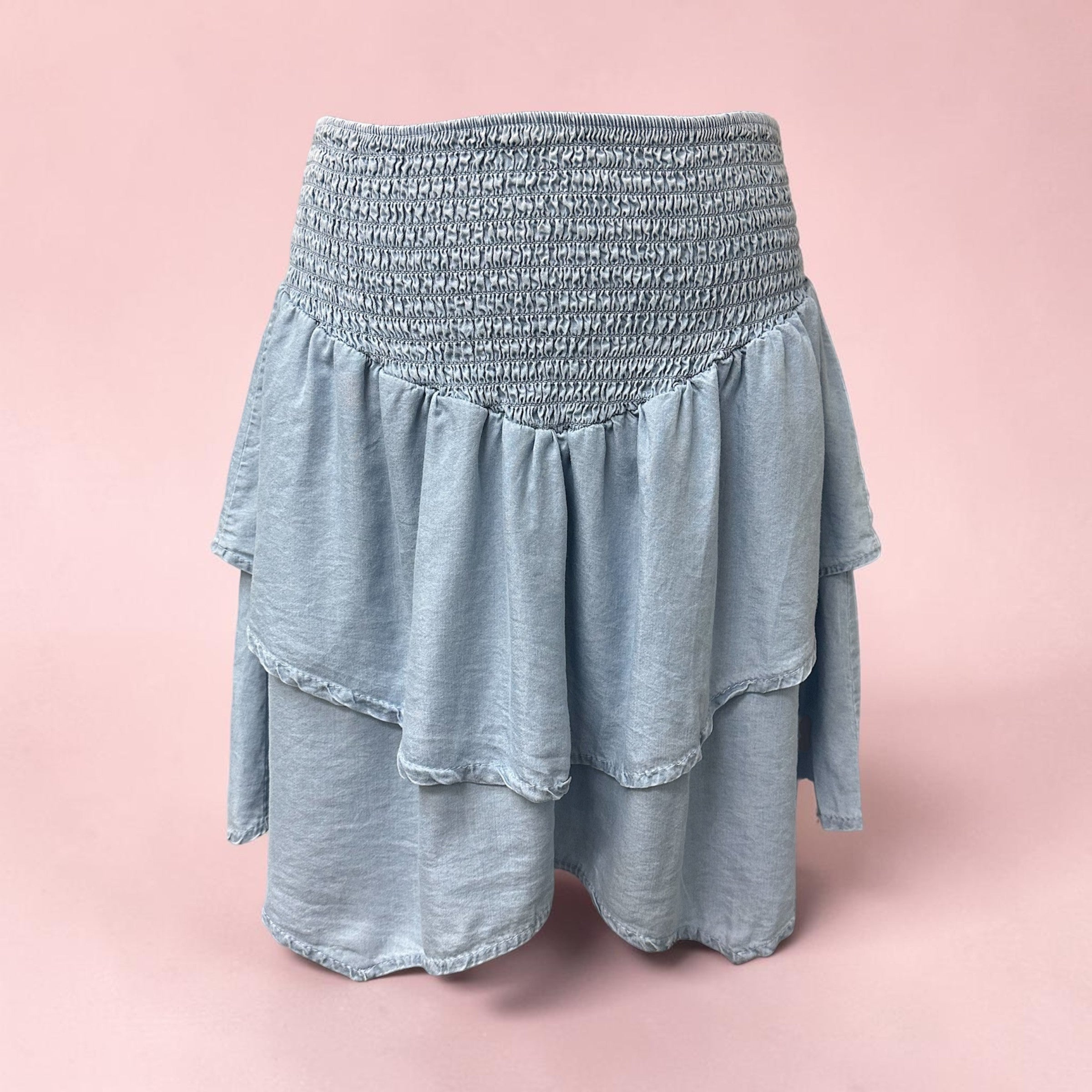 Ensemble chemise et jupe en tencel