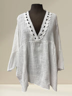Blouse avec dentelle