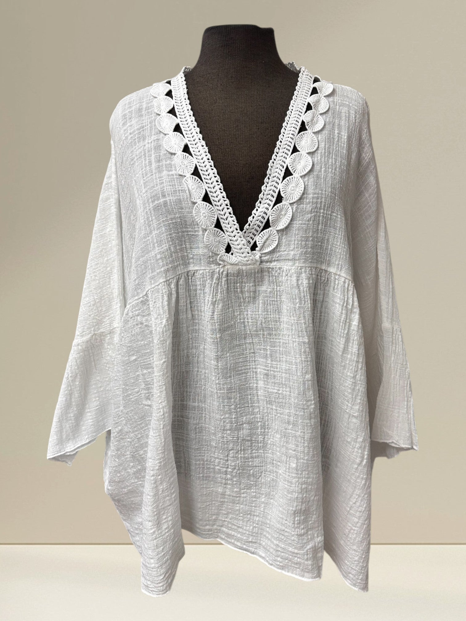 Blouse avec dentelle