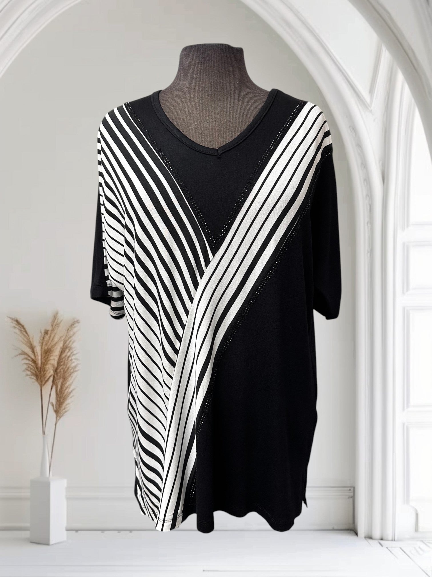 T-shirt (rayures et paillettes)