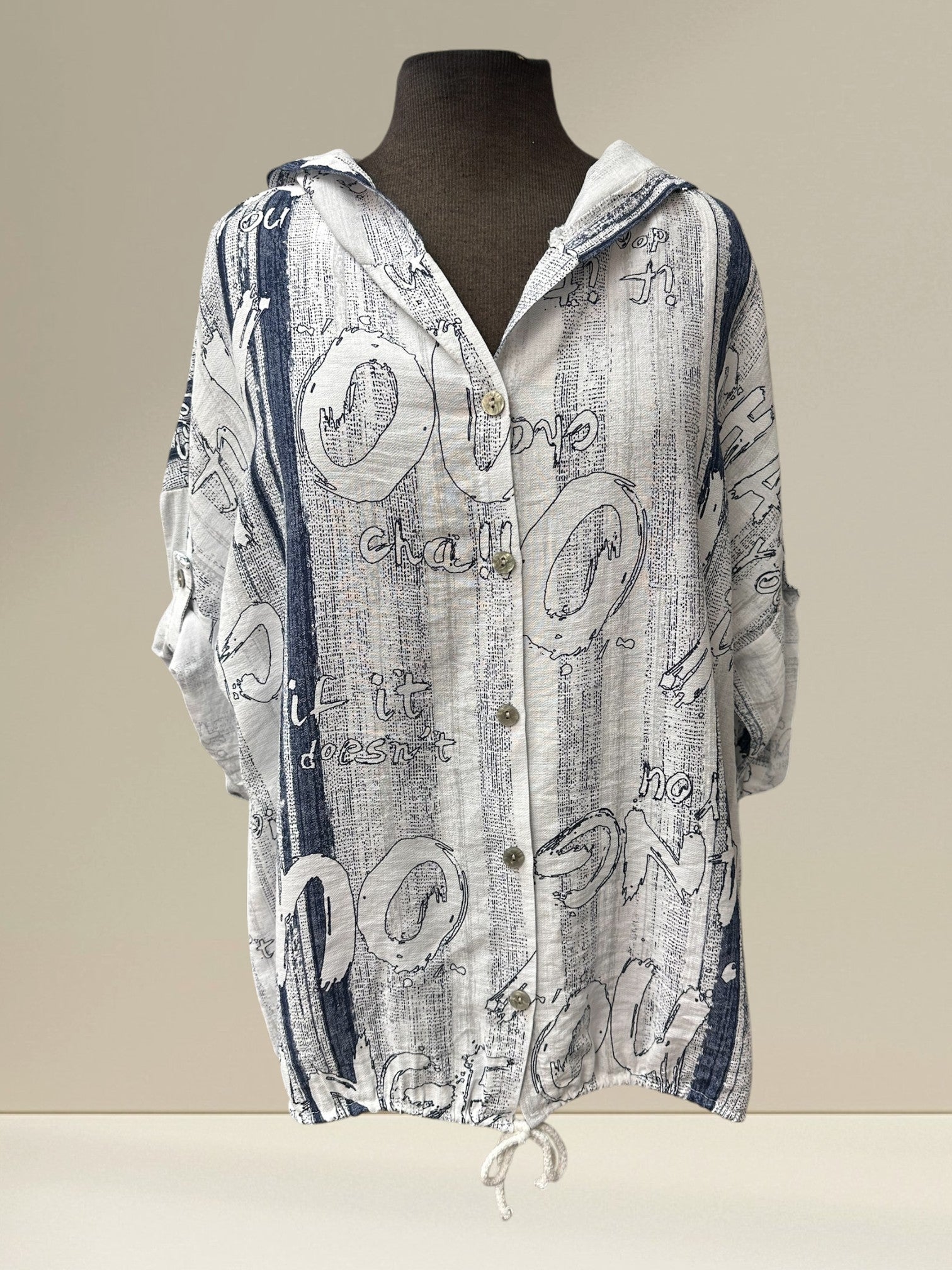 Blouse à capuchon