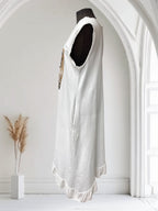 Robe sans manche (paillettes et léopard)