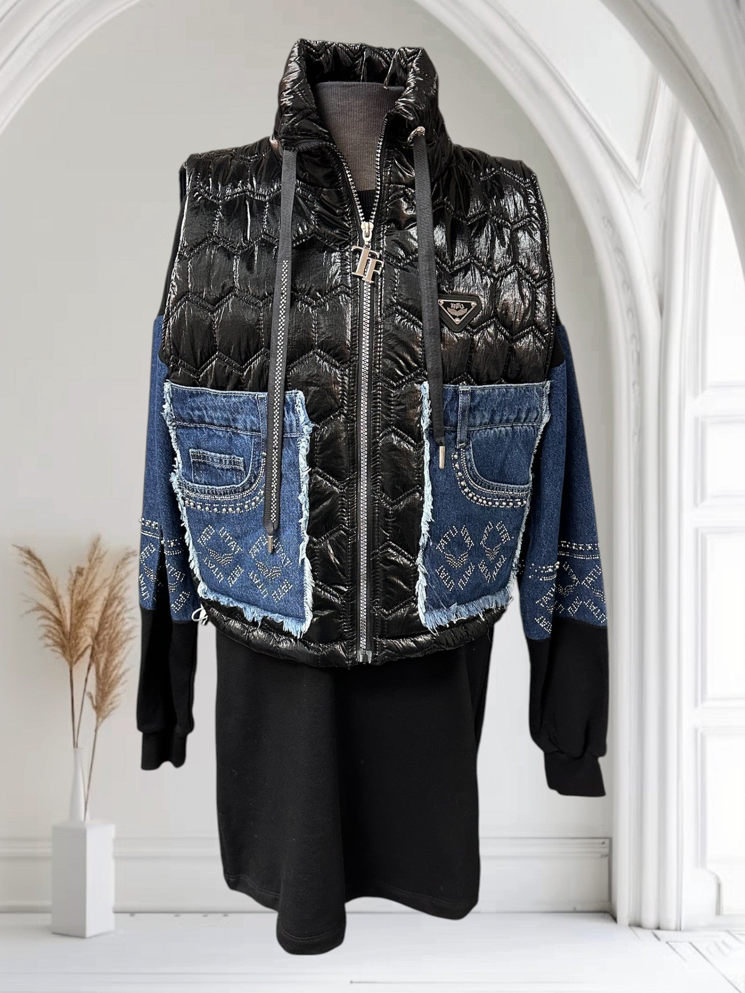 Ensemble tunique et veste sans manche