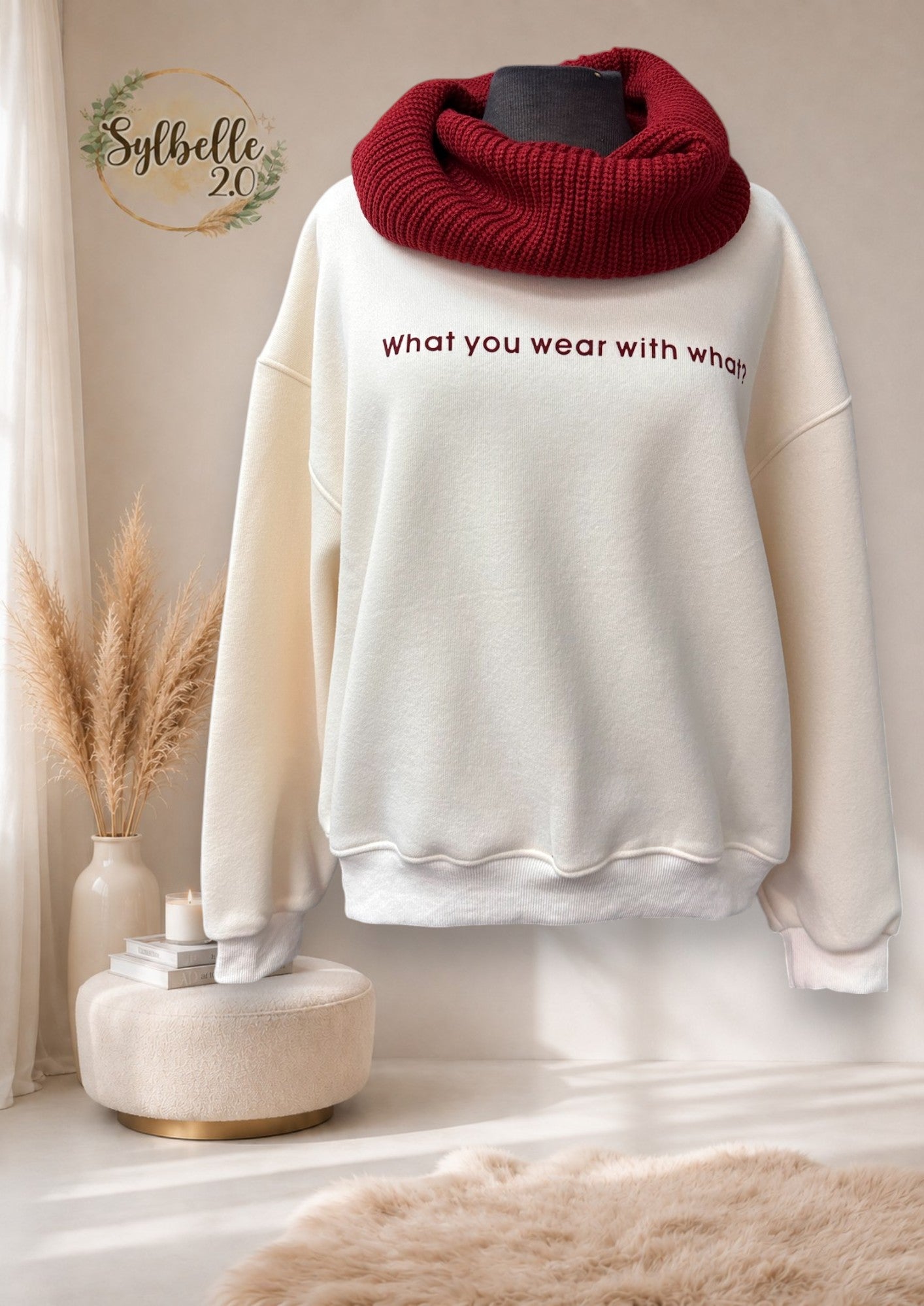Crewneck avec foulard (what you wear with that?)