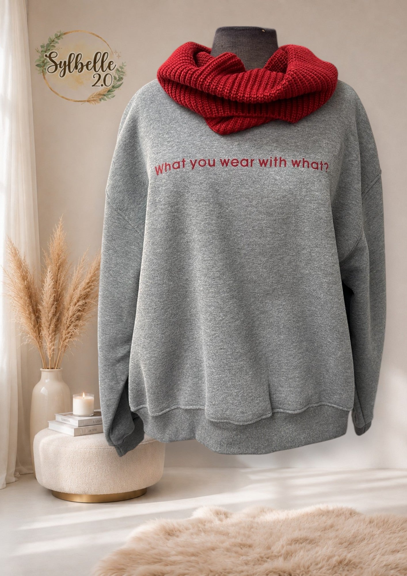 Crewneck avec foulard (what you wear with that?)