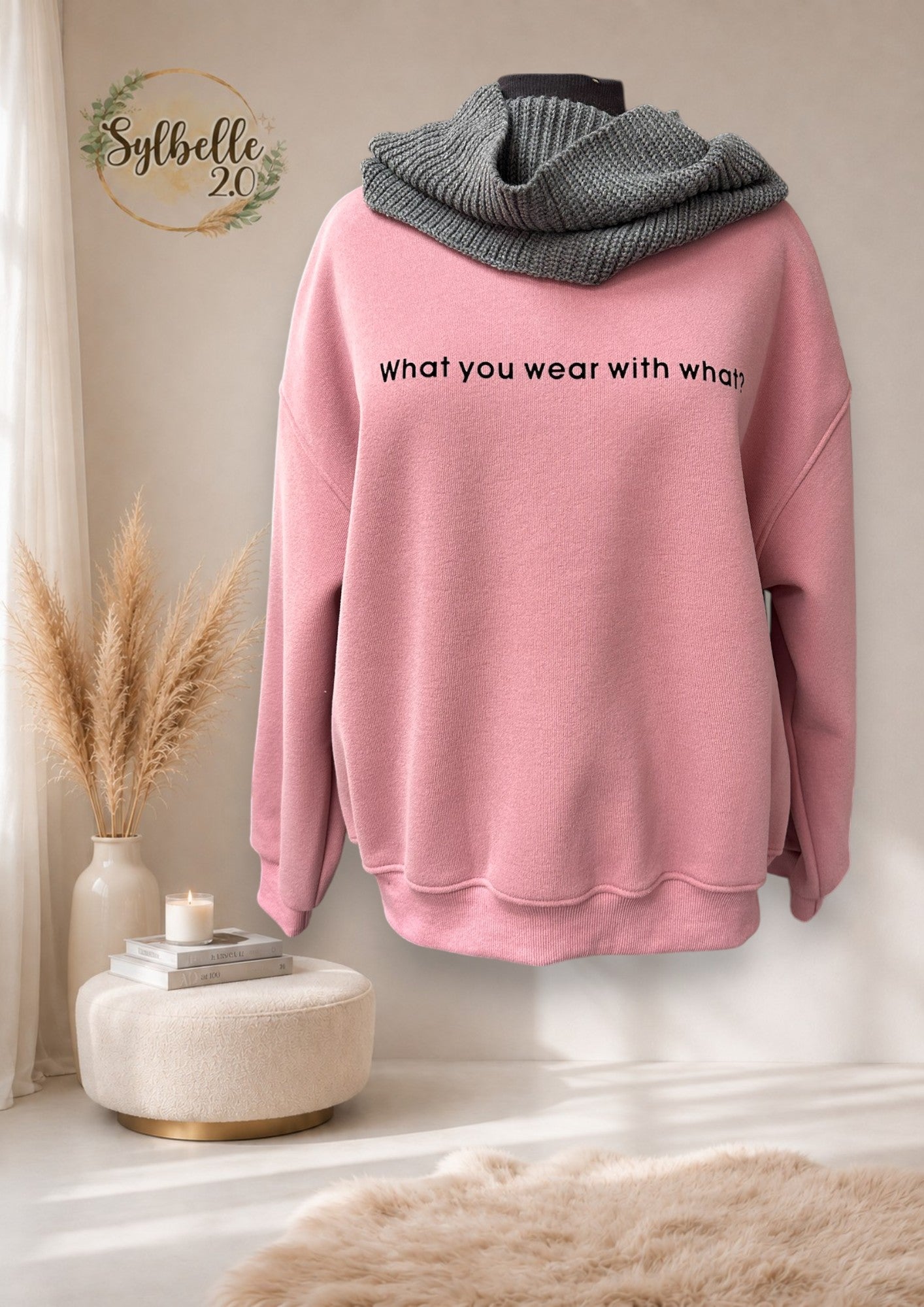 Crewneck avec foulard (what you wear with that?)