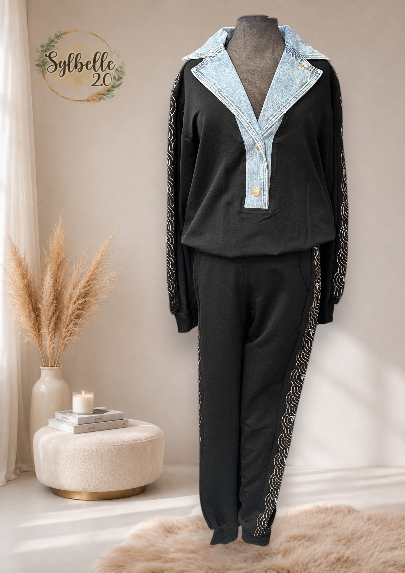 Ensemble 3 morceaux (avec veste sans manches)