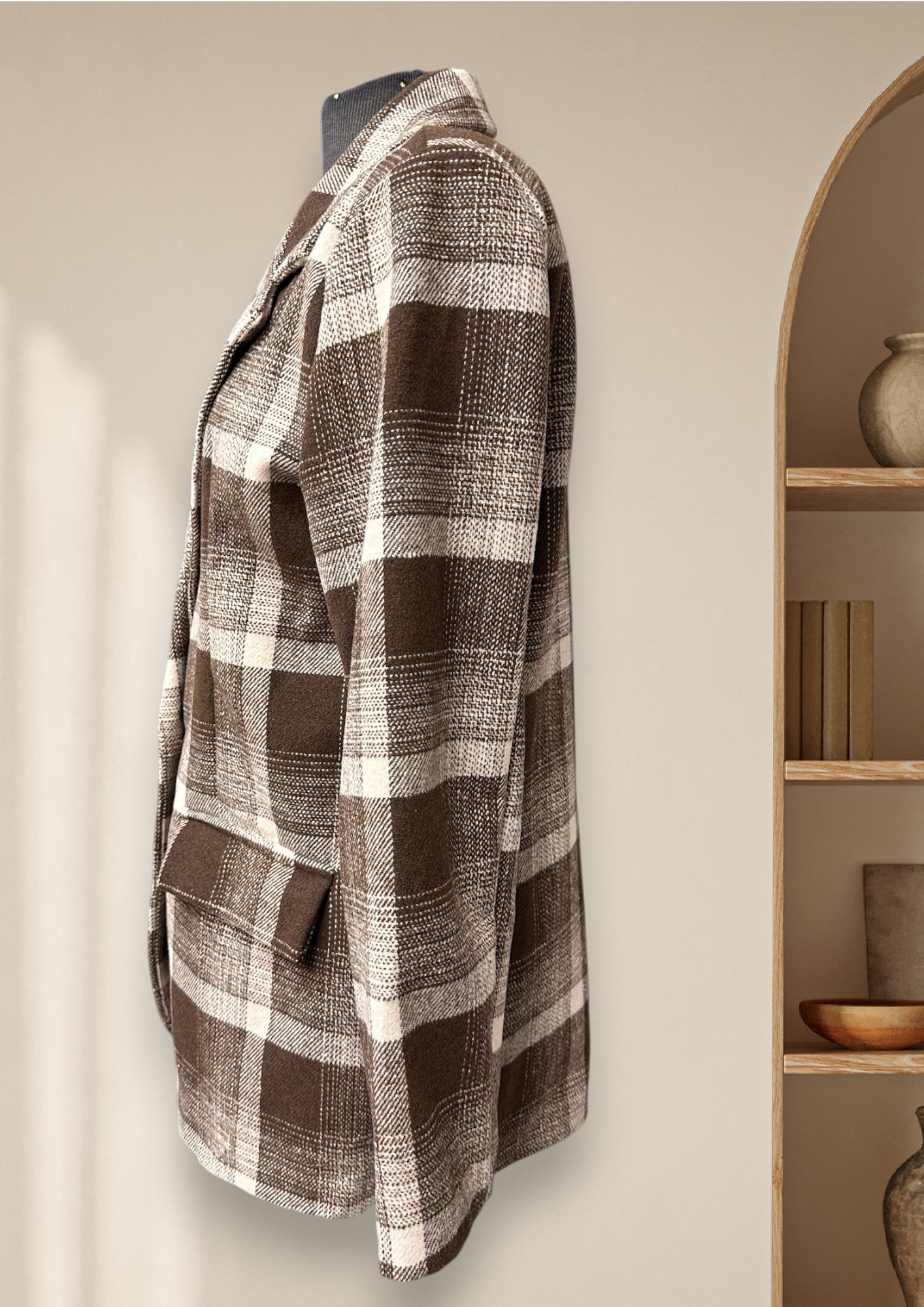 Manteau/veston carreauté