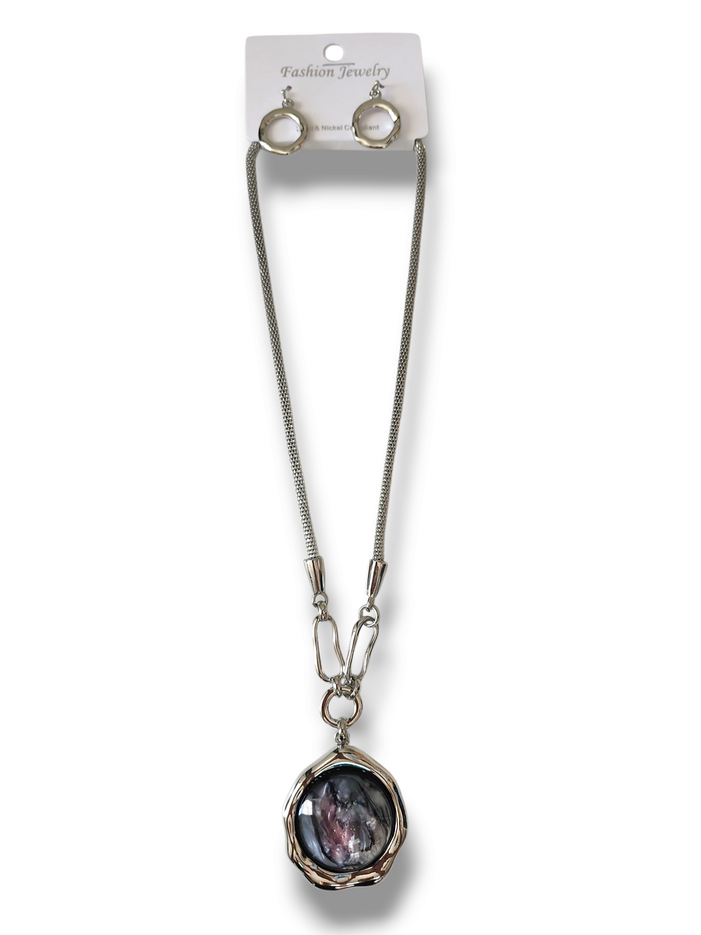 Collier et boucles d'oreilles en Nickel