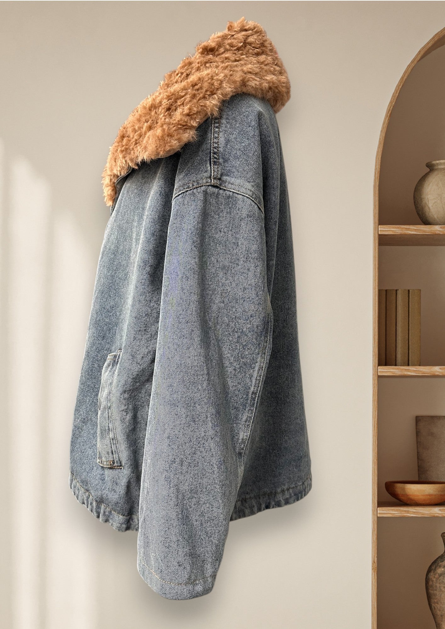 Manteau Jeans / Fausse Fourrure