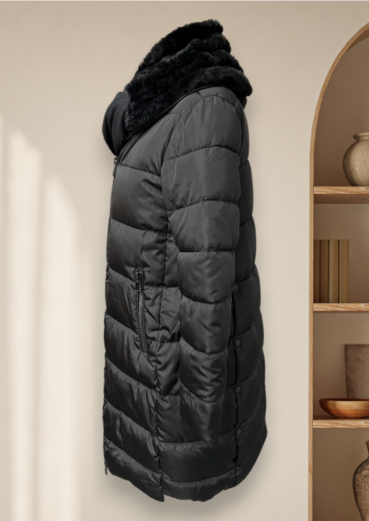 Manteau d'hiver avec foulard