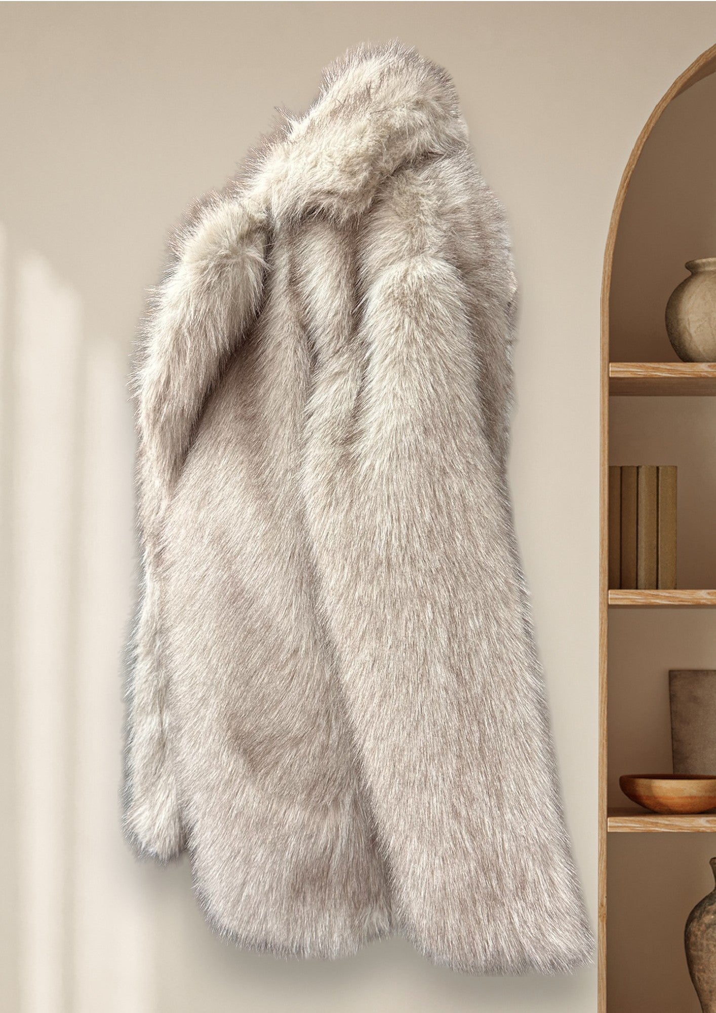 Manteau de fausse fourrure