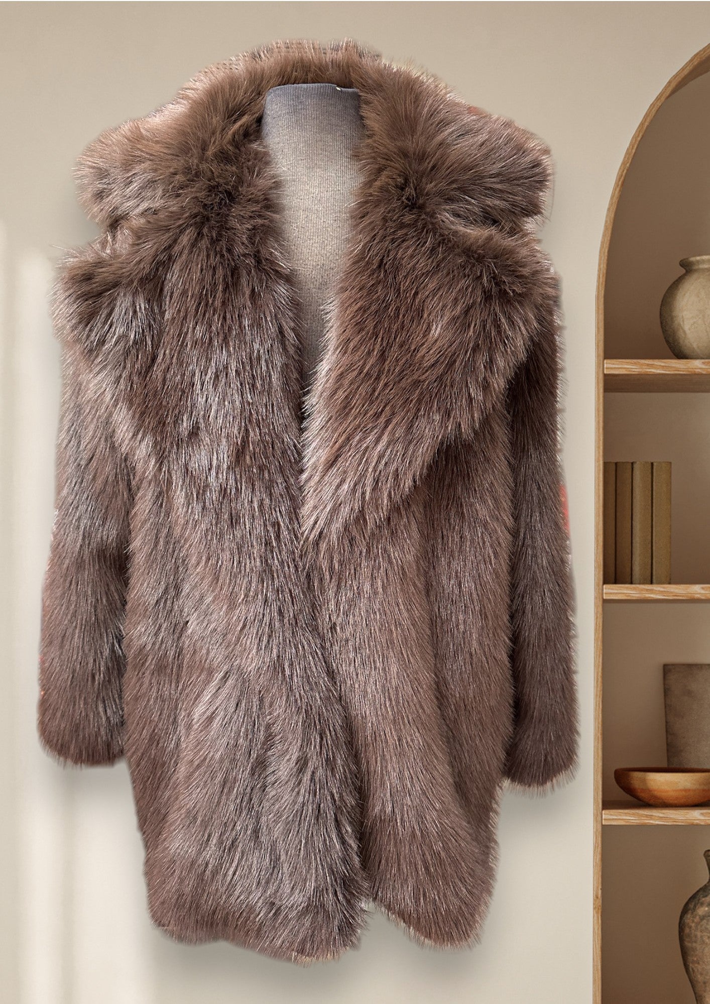 Manteau de fausse fourrure