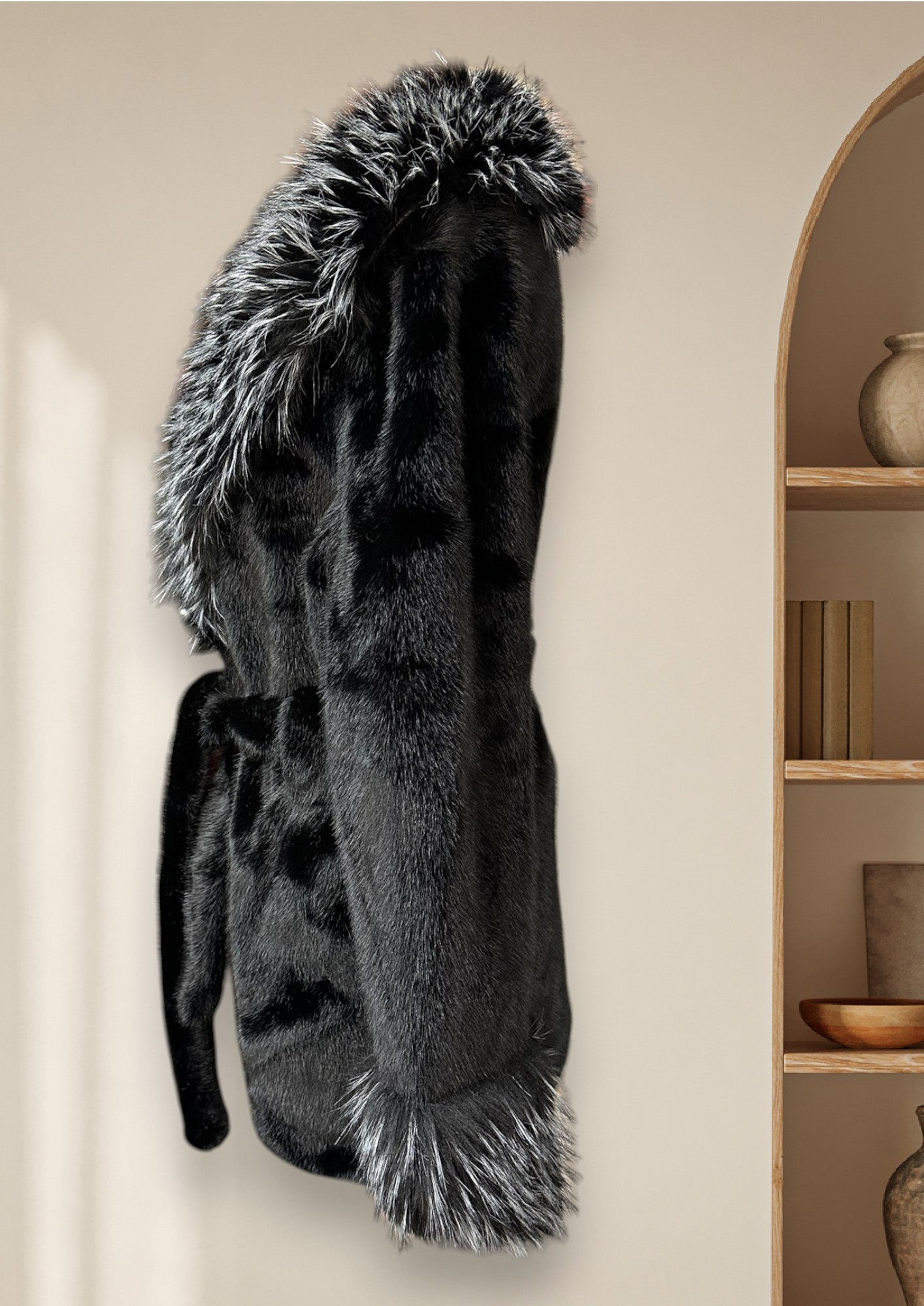 Manteau de fausse fourrure