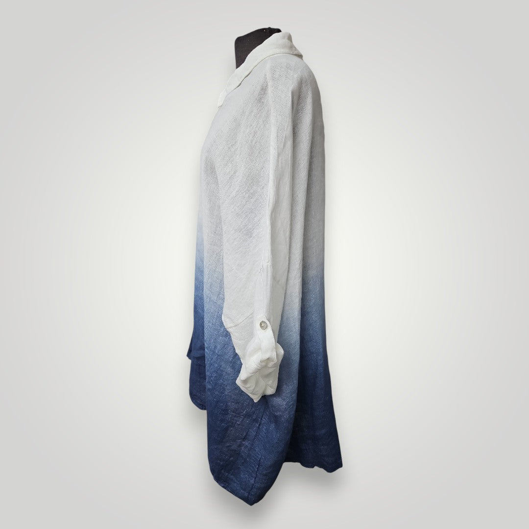 Blouse en lin dégradé