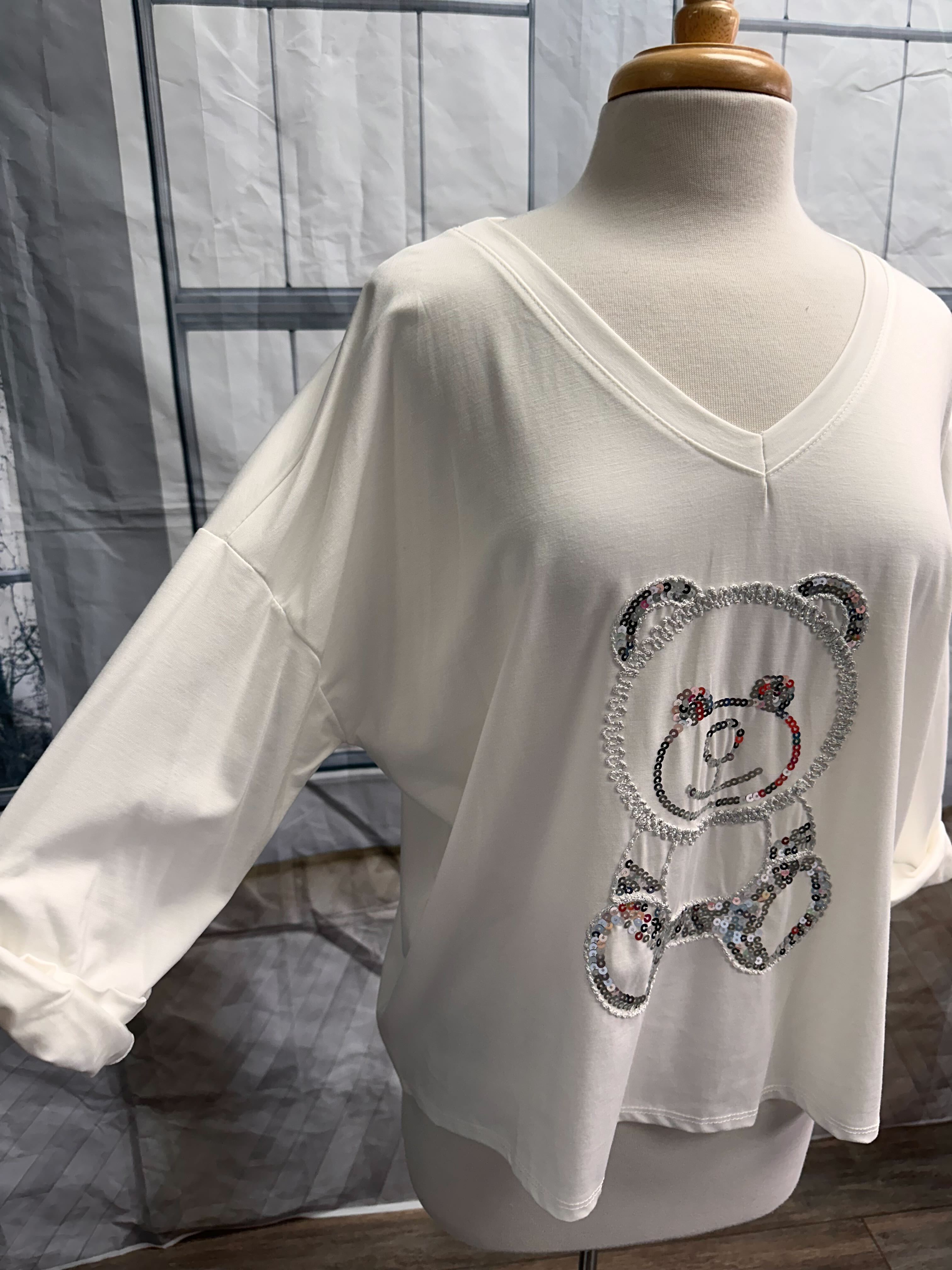 Nouveauté chandail ourson printemps/été 2024- BOUTIQUE SYLBELLE