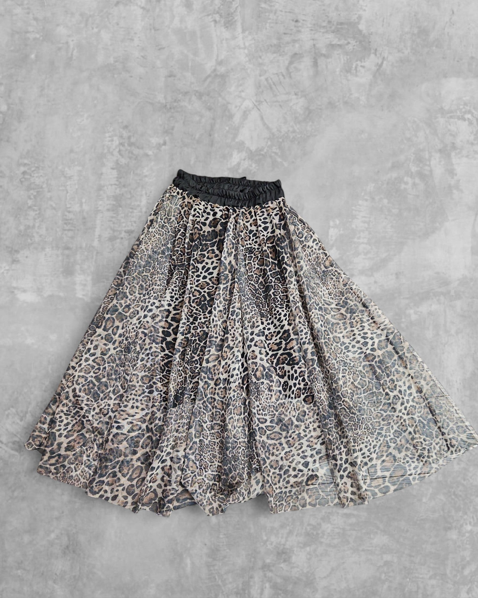 Jupe en tule léopard