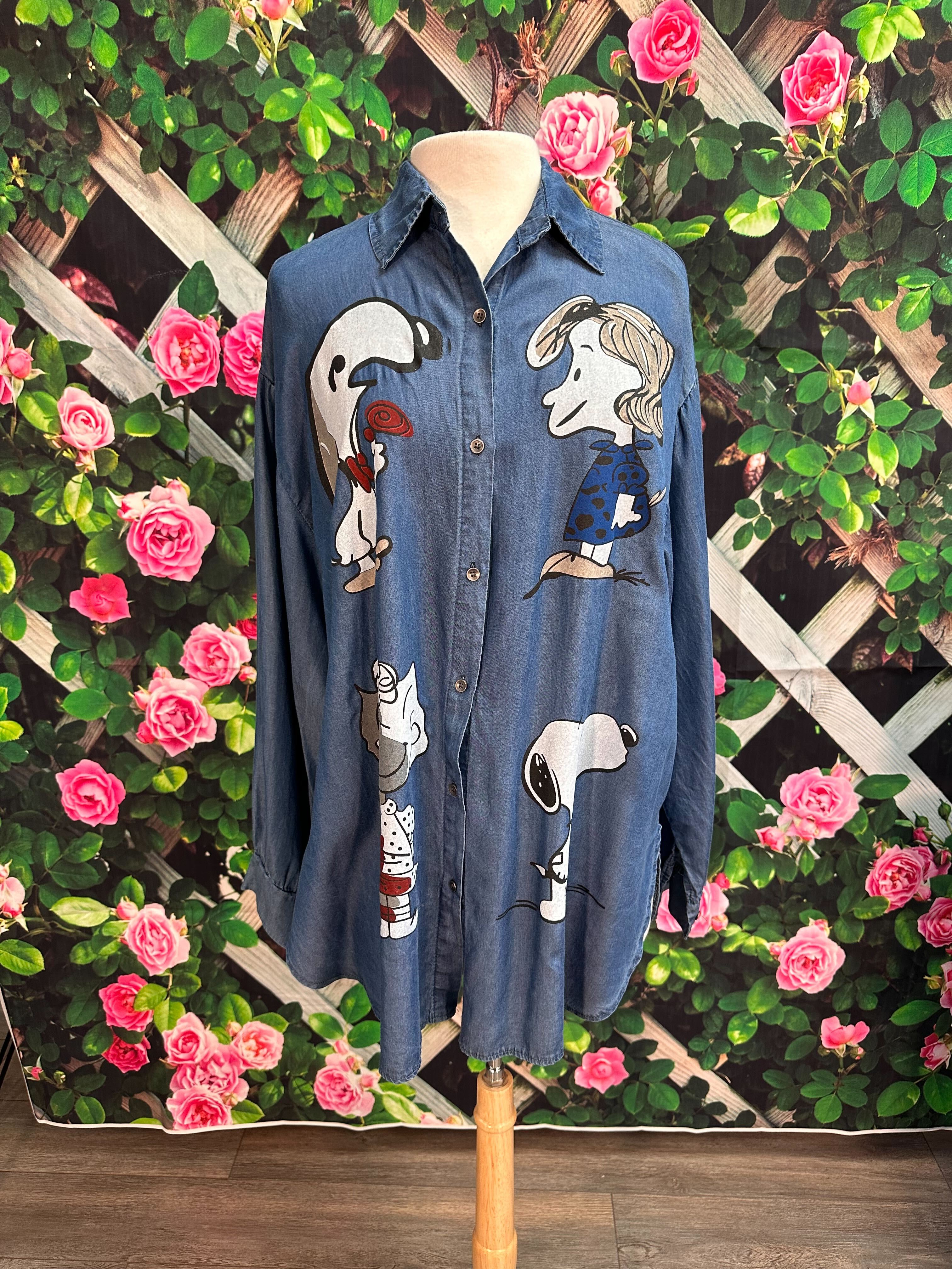 Nouveauté chemise Snoopy printemps/été 2024-BOUTIQUE SYLBELLE